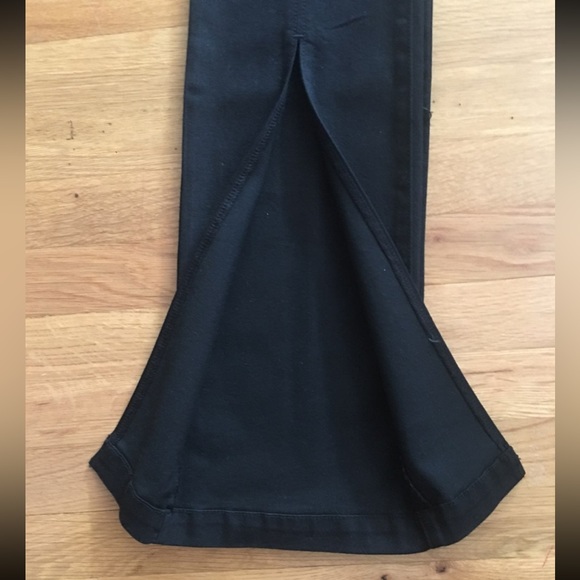 Like new INC black stretch flare split hem pants - Picture 7 of 13